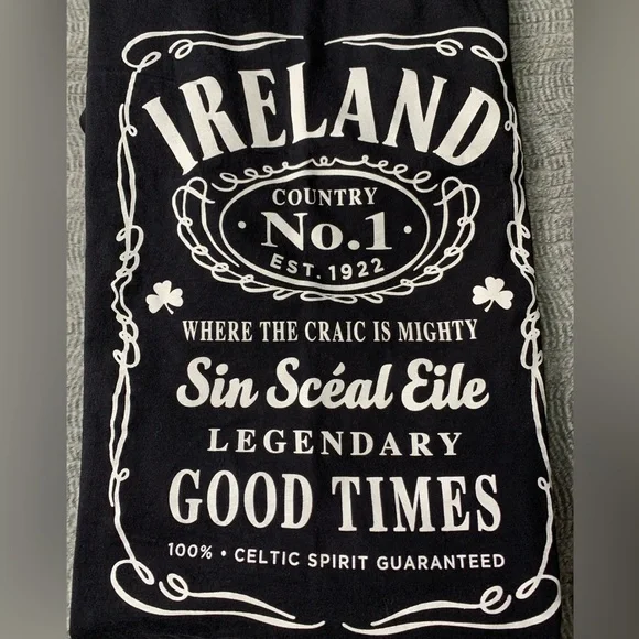 3/$10 Men Ireland Fruit of the Loom Shirt Sleeve Tee Shirt St Patrick Day LARGE - Picture 9 of 10